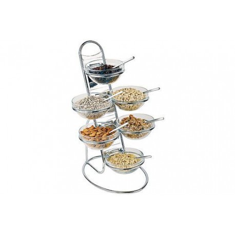 Buffet ladder 4-tier, chrome plated