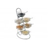 Buffet ladder 4-tier, chrome plated