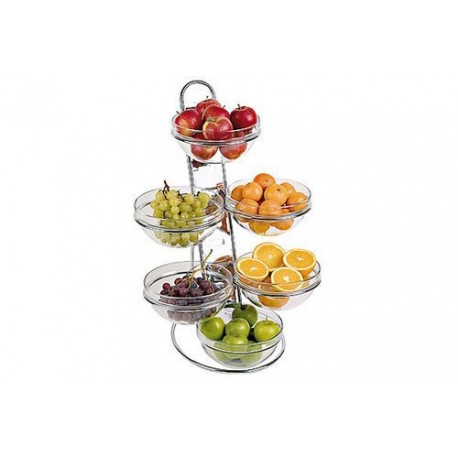 Buffet ladder 4-tier, chrome plated