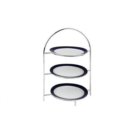 Serving stand, chrome plated