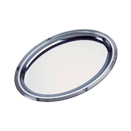 Oval tray, deko-edge, s/s