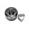 Set of 6 Heart Pastry Cutters