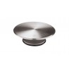 Cake plate, swivel base, aluminium