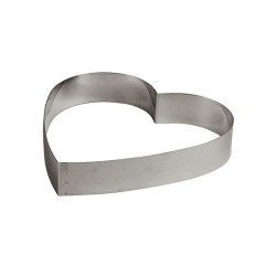 Stainless Steel Heart Mousse Ring