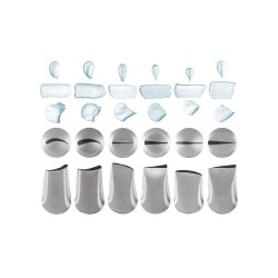 Set of 6 nozzles, s/s