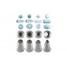 Set of 4 nozzles, s/s