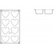 Silicone mould, 8 Hearts