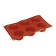 Silicone mould, 6 Muffins