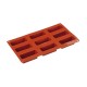 Silicone mould, 9 Financiers