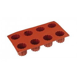 Silicone mould, 8 Cannelles