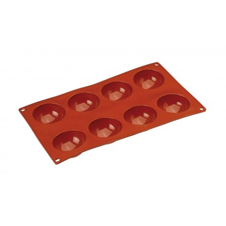 Silicone mould, 8 Half-Spheres