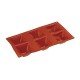 Silicone mould, 6 Pyramids