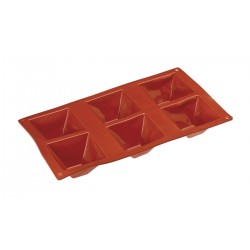 Silicone Pyramid Mould 6 Cup