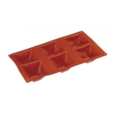 Silicone mould, 6 Pyramids