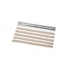 Stainless steel comb with 5 rubber blades