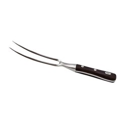 Carving fork curved, forged