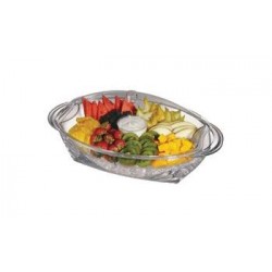 Appetizer tray with lid, acrylic