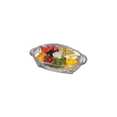 Appetizer tray with lid, acrylic