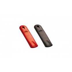 Silicone sleeve, red/black