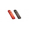 Silicone sleeve, red/black