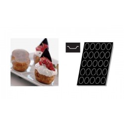 Silicone mould Silform®, Oval choux