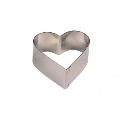 Set of 6 cutters, s/s, Heart