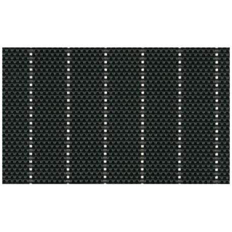 Table mat, BLACK PIN-STRIPED