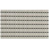 Table mat, WHITE PIN-STRIPED