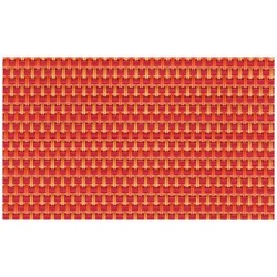 Table mat, PINK-ORANGE
