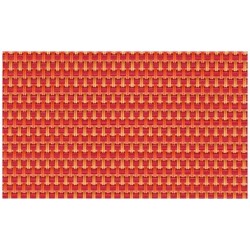 Table mat, PINK-ORANGE