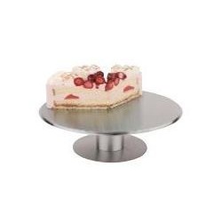 Swivel cake stand, s/s