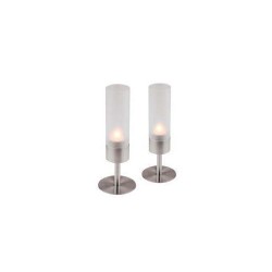 Wind light, s/s, satin finish, 2-pcs set