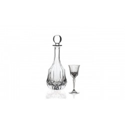 ADAGIO, Set Round decanter + 6 liqueur goblets