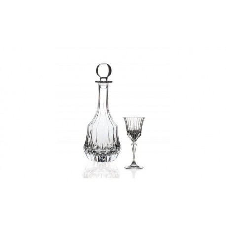 ADAGIO, Set Round decanter + 6 liqueur goblets