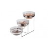 Buffet rack, chrome-plated 3 x ø23 cm