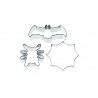 Set of 3 cutters, s/s, Halloween