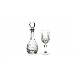 OPERA, Mini round decanter + 6 sherry goblets