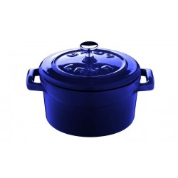 Cast Iron Round Mini Casserole Dish Blue