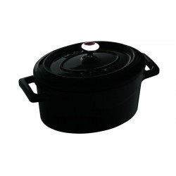 Cast Iron Oval Mini Casserole Dish Black