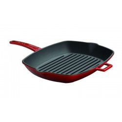 Cast Iron Ribbed Skillet Pan