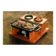 LAVA Grill plate and wooden service platter