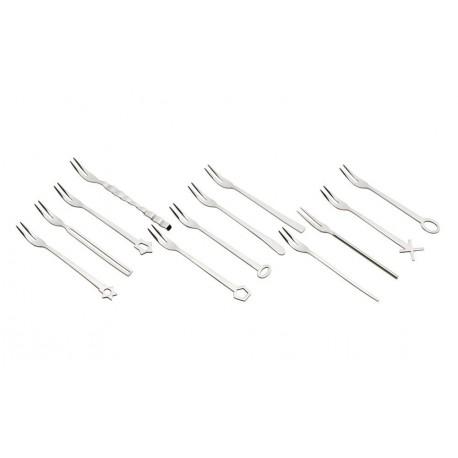 Party forks, set 12 pcs, 18-10 s/s