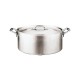 Oval saucepan with cover