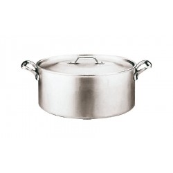 Aluminium Oval Casserole Pan with Lid