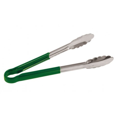 S/S Colour Coded Green Serving Tongs