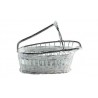 Wine basket, silverplated