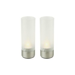 Wind light, s/s, satin finish, 2-pcs set