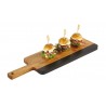 Serving board, acacia/slate