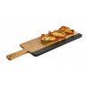 Serving board, acacia/slate