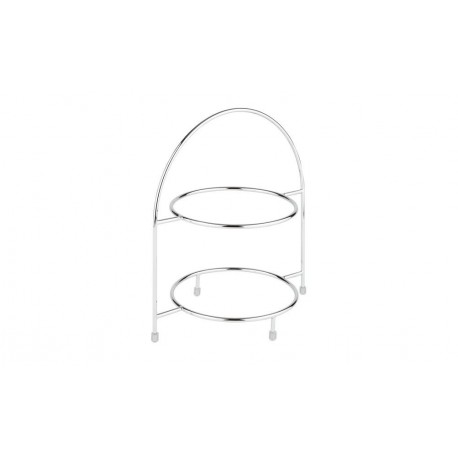 Serving stand, chrome plated